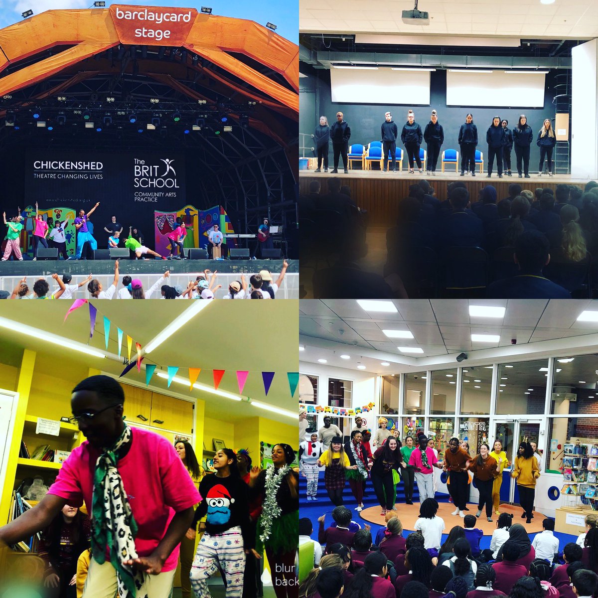 🌟Community Performance🌟 Hyde Park BST Festival🌿 Barnardo’s 🧸Croydon Library 📚 Oasis Academy School 📝 &amp; so so many more!! Visit @thebritschool website to find out more about Community Arts Practice &amp; our Virtual Open Evening Weds 30th Sept!! 🌍🎭