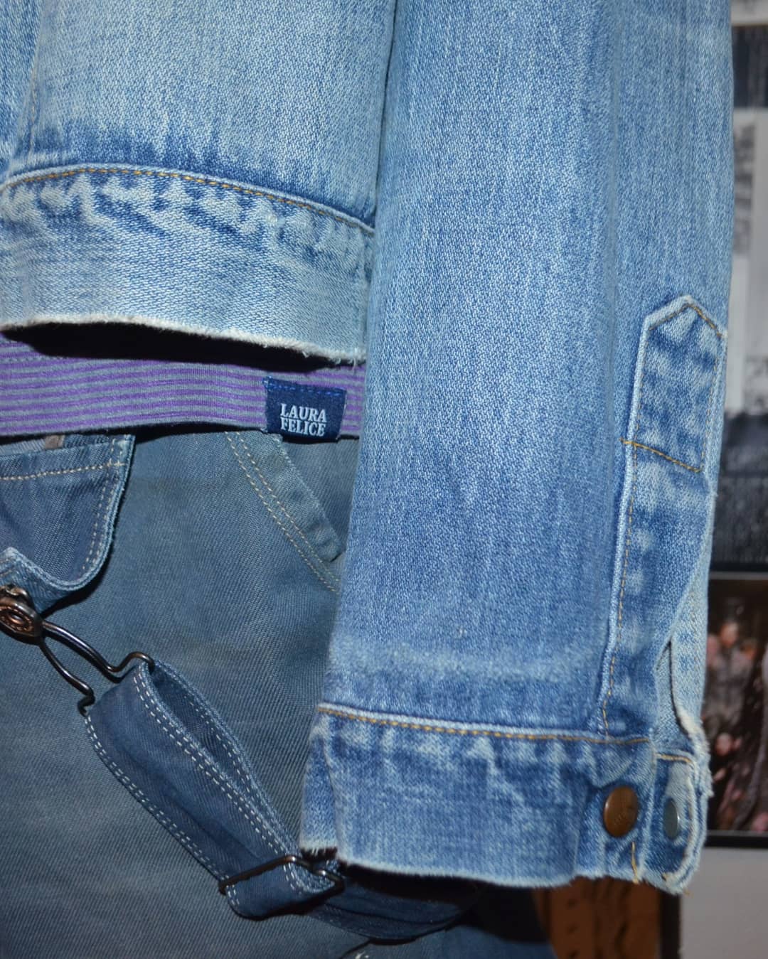 古着屋ハラノムシ 1970s Vintage Broken Twill Denim Jkt 着込まれて柔らかく滑らかな手触りになった70年代のブロークンツイルデニムジャケット サーッと流れ落ちる夕立のような 情緒ある縦線の色落ち 所々 色が濃く残っていて生地 古着屋ハラノムシ 1970s Vintage Broken Twill Denim Jkt 着込まれて柔らかく滑らかな手触りになった70年代のブロークンツイルデニムジャケット サーッと流れ落ちる夕立のような 情緒ある縦線の色落ち 所々 色が濃く残っていて生地