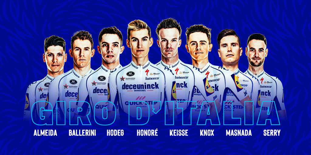 Soudal Quick-Step Pro Cycling Team (@soudalquickstep) on Twitter photo We are going with a strong and motivated team to the start of the season's second Grand Tour - the always charming but brutal <a href="/giroditalia/">Giro d'Italia</a> (3-25 October): deceuninck-quickstep.com/en/news/4584/d… We are going with a strong and motivated team to the start of the season's second Grand Tour - the always charming but brutal <a href="/giroditalia/">Giro d'Italia</a> (3-25 October): deceuninck-quickstep.com/en/news/4584/d…