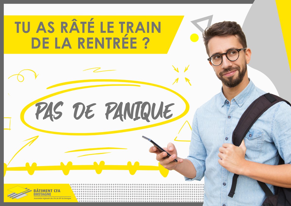 Tu as raté le train de la rentrée ? Pas de panique !

Dans nos CFA, nous t'accueillons tout au long de l'année pour effectuer la formation de ton choix !

Rendez vous sur notre site web en bio ! 😉

#apprentissage #formation #alternance #batiment #cfa #bretagne #rentree2020