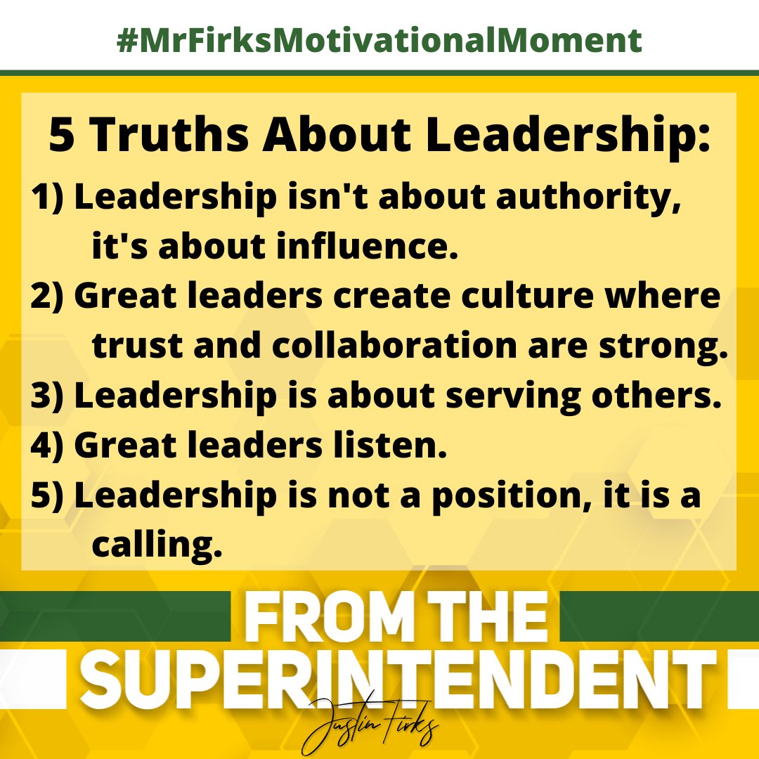 thebethelbees's tweet photo. If you spend a few mins with Mr Firks you'll notice he has a strong passion for motivating others to both do &amp; be their best! 

Today we kick off a new Monday series called #MrFirksMotiviationalMoment with fave quotes from Mr Firks!

#BethelLegacy #OneBethel #BeeRelentless https://t.co/MVNKNMBhHG