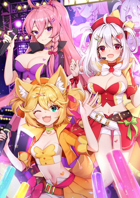 ふるーつアイドル🍊🍎🍇
#ふるふる 