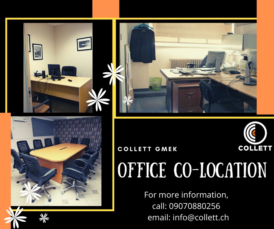 ausbildner's tweet photo. CO-Location Service at its best!
Get an office space for as low as N950/day with High-speed Wifi, a meeting room, a reception, telephone handling, car park space, and general office services. Call us today
#Office #Officespace #AbujaTwitterCommunity #NengiToTheWorld #LayCONQUEROR https://t.co/TJ7SdOQMhe
