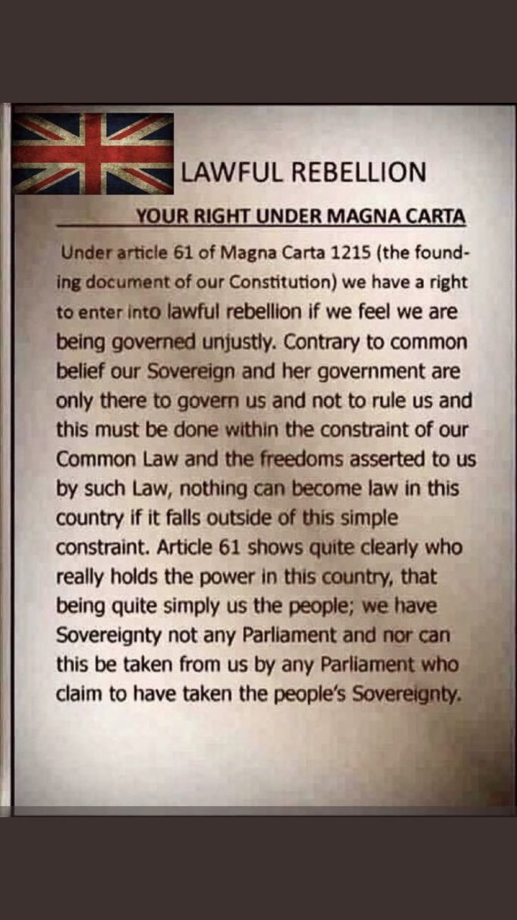 Autumn on Twitter: &quot;Your rights under article 61 of the Magna Carta 1215 https://t.co/GlADxlrQnW&quot; / Twitter