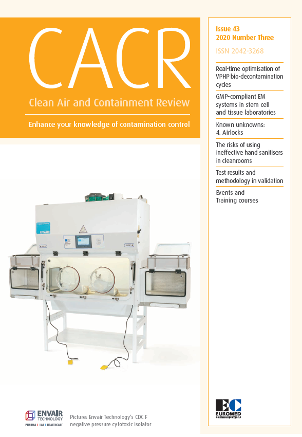 CCN_Society's tweet image. Enhance your knowledge of Contamination Control with the latest version of the CACR quarterly journal published by Euromed Communications. Join our society and receive the CACR as a membership benefit.  theccnetwork.org/pages/3-member…
#cleanroom #containmentcontrol #ccn