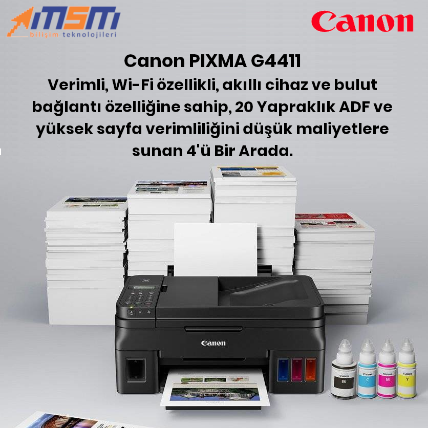 BilisimMsm's tweet photo. Canon PIXMA G4411 ile hızlı bir şekilde baskı, tarama ve kopyalama işlemlerinin hepsini yapabilirsiniz. Hem işinizde, hem evinizde.
#canon #pixma #g4411 #yazıcı #wi-fi #verimli #baskı #tarama #kopyalama https://t.co/D337PiVBNZ