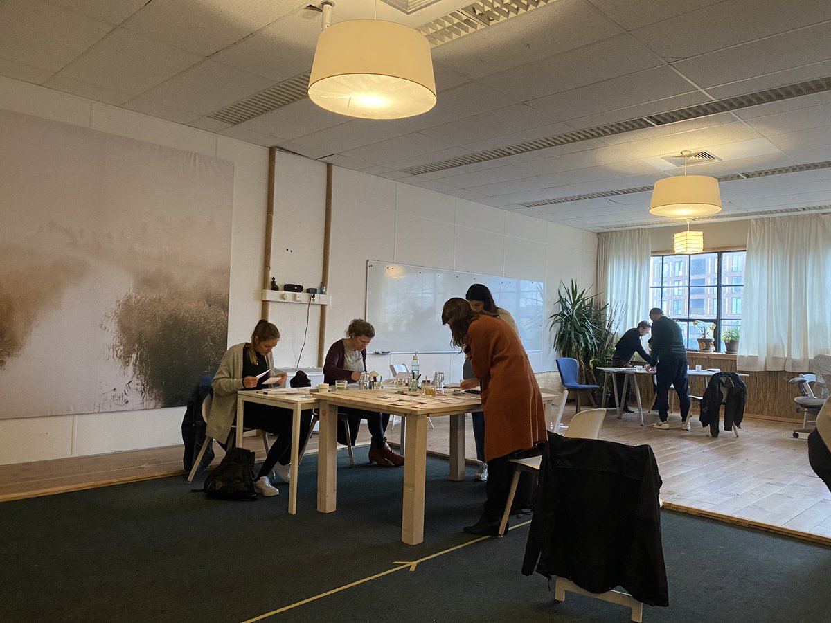 Eindelijk weer een 'live' Level 1 training op kantoor. Met de nodige aanpassingen kan het allemaal prima #thenaturalstep