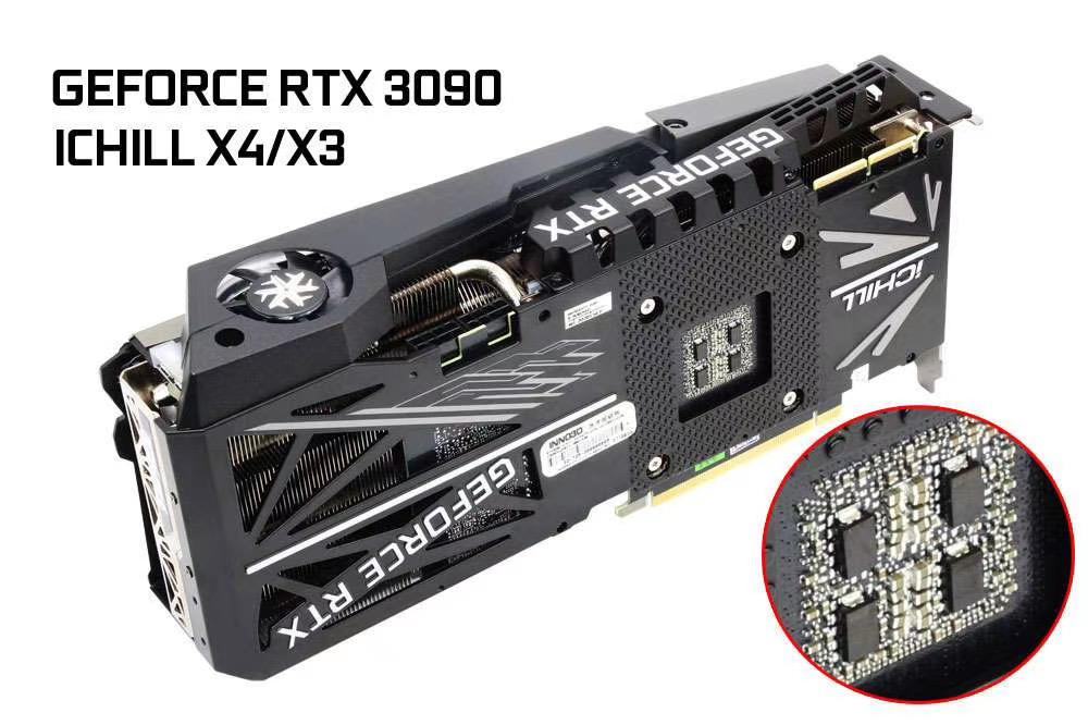 Andreas Schilling on Twitter: Inno3D GeForce RTX 3080 iChill X3/X4: 5x  POSCAP + 1x 10 MLCC Inno3D GeForce RTX 3090 iChill X3/X4: 4x POSCAP + 2x 10  MLCC… https://t.co/JiCJFV6MFb
