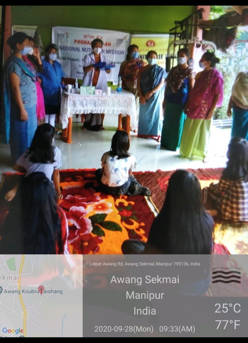 MomotaOkram's tweet photo. Hygiene of Adolescent girls under #POSHANMaah2020 , #Icds project Iw-1 Lamsang(#Potsangbam khullen sector,21)
@ManipurPoshan @NgangomU @BanteeKonthouj1 @MinistryWCD @PoshanOfficial @narendramodi @MoirangSenny https://t.co/5W7QhaAAWa