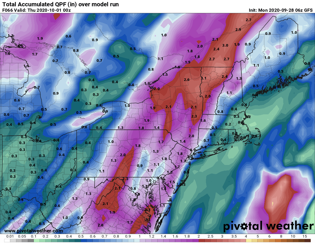PaulCaiano's tweet photo. Only 0.50" of rain this month (-2.44") puts Albany in the top 5 driest Septembers on record since 1826. But we may make much of the deficit up on Tuesday night. @WNYT #soakingrain #518wx https://t.co/1jAUA4jzTi