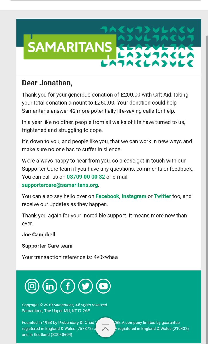 The bidding closed yesterday and the 30,000 bottle will be going to Julie in Sleaford. £200 has gone to The Samaritans. We are sending tote bags to the top three bidders. Thank you everyone <a href="/samaritans/">Samaritans</a> <a href="/clarissa_place/">Clarissa Place</a>