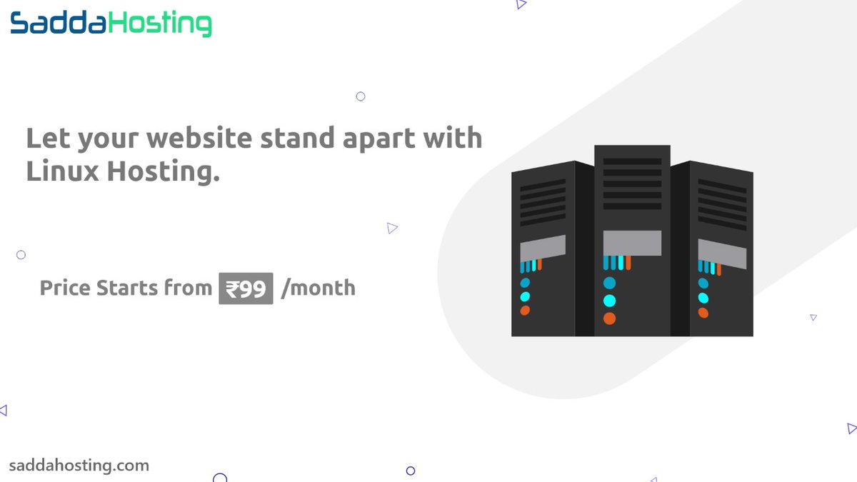 HostingSadda's tweet photo. Your website has a chance to stand apart from your competitors! This is how! Get Linux Hosting TODAY! https://t.co/72HHlWebMh

#linuxhosting #linuxhostingcompany https://t.co/KgjvQj6xLm