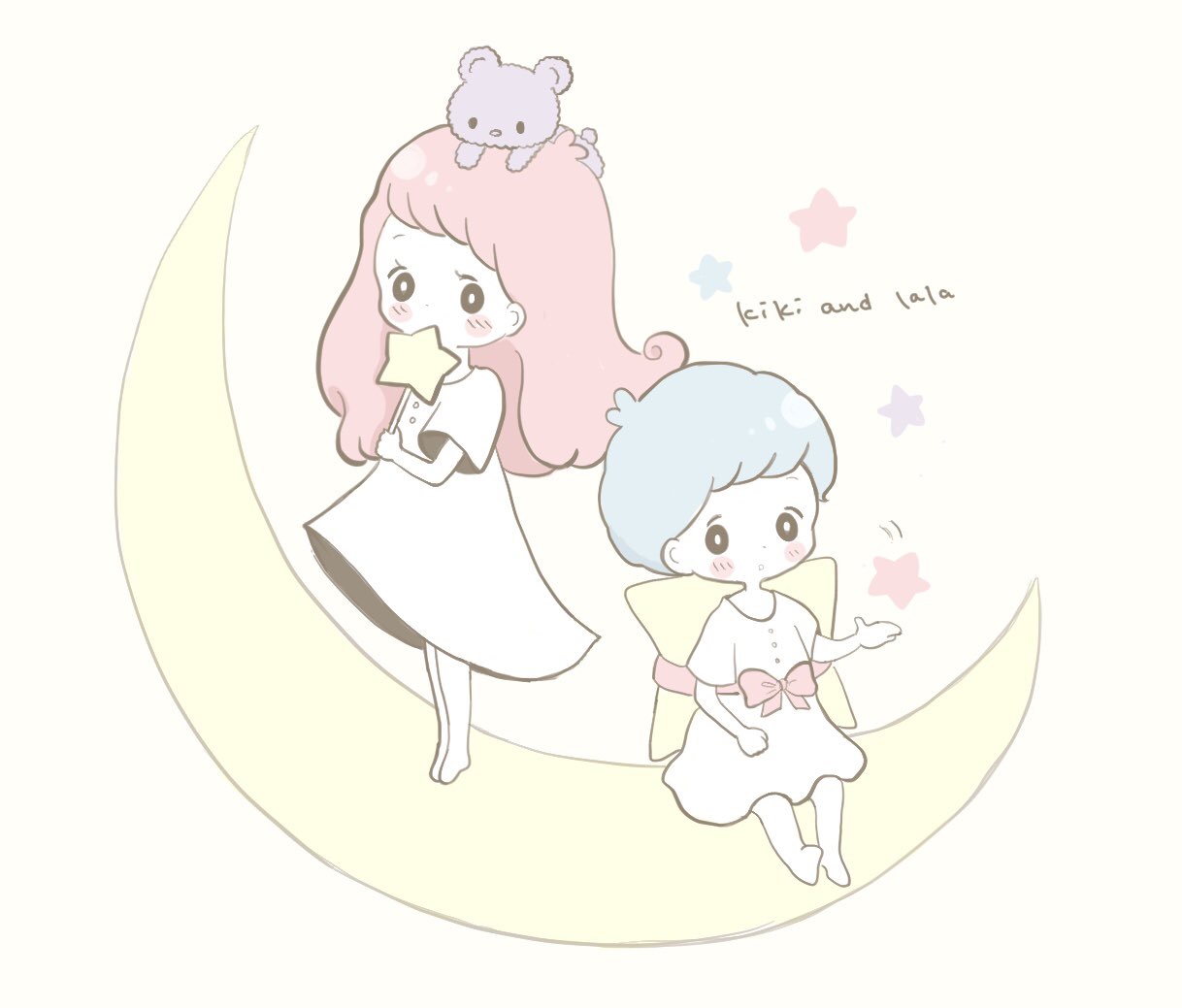 M Tako おやすみ中 キキくんとララちゃん キキララ サンリオ お絵かき ゆるいイラスト T Co Nouiebshyx Twitter