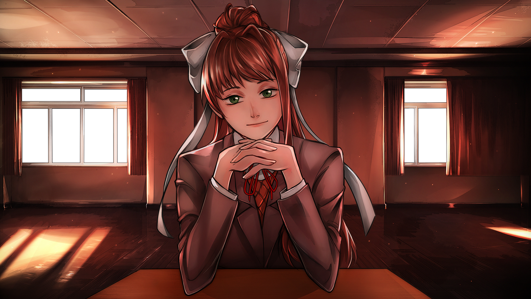 “#dokidokiliteratureclub #DDLC #justmonika Here's my piece for the...