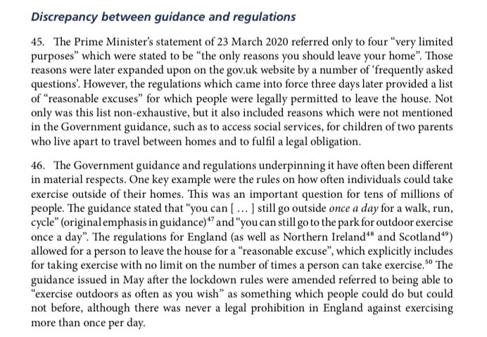 Discrepancy between guidance and regulations /3