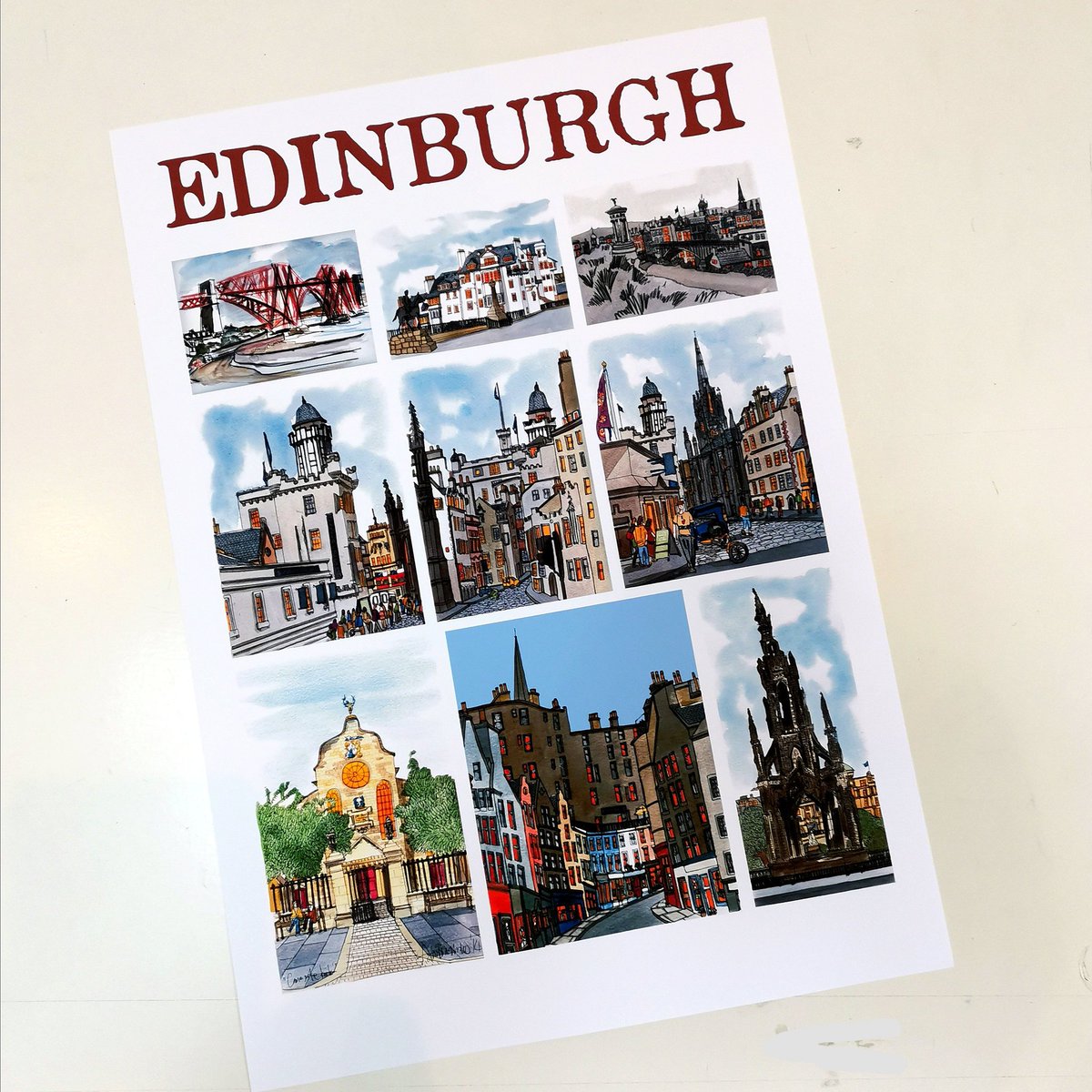 adrianmcmurchie's tweet photo. "Edinburgh Montage" #adrianmcmurchie #theglasgowillustrator #shopscotland #edinburghprint #edinburghgifts #edinburgh #edinburgharchitecture https://t.co/w6Jr9W5Hkd