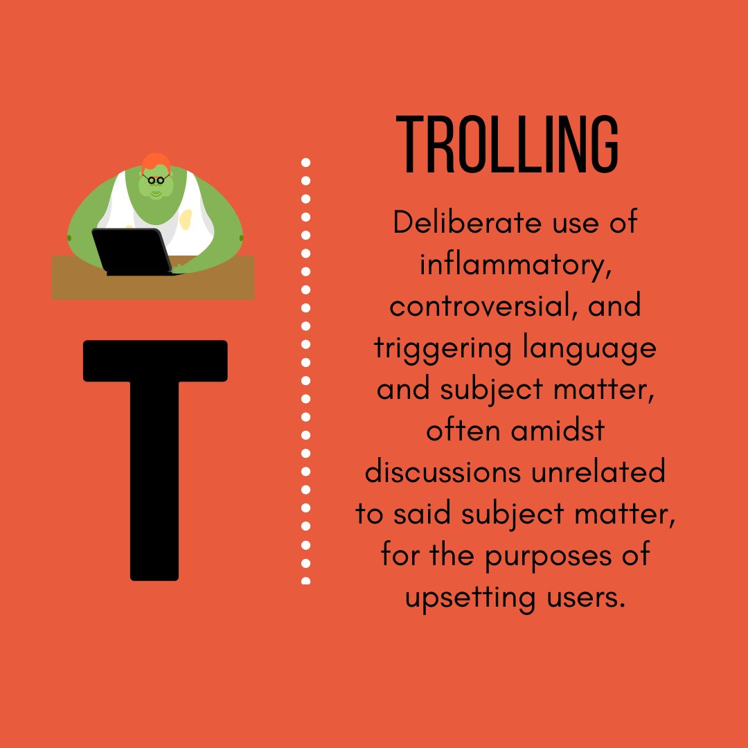 DigitalRightsPK's tweet photo. T is for TROLLING
Trolls are everywhere on social media. Don't ever feel pressured to stand up to trolls. Prioritize your mental health, and step away from social media for a little bit if you need to.
@unwomen_pak #MehfoozInternet #HamaraInternet https://t.co/Q0YXN4M8Oe