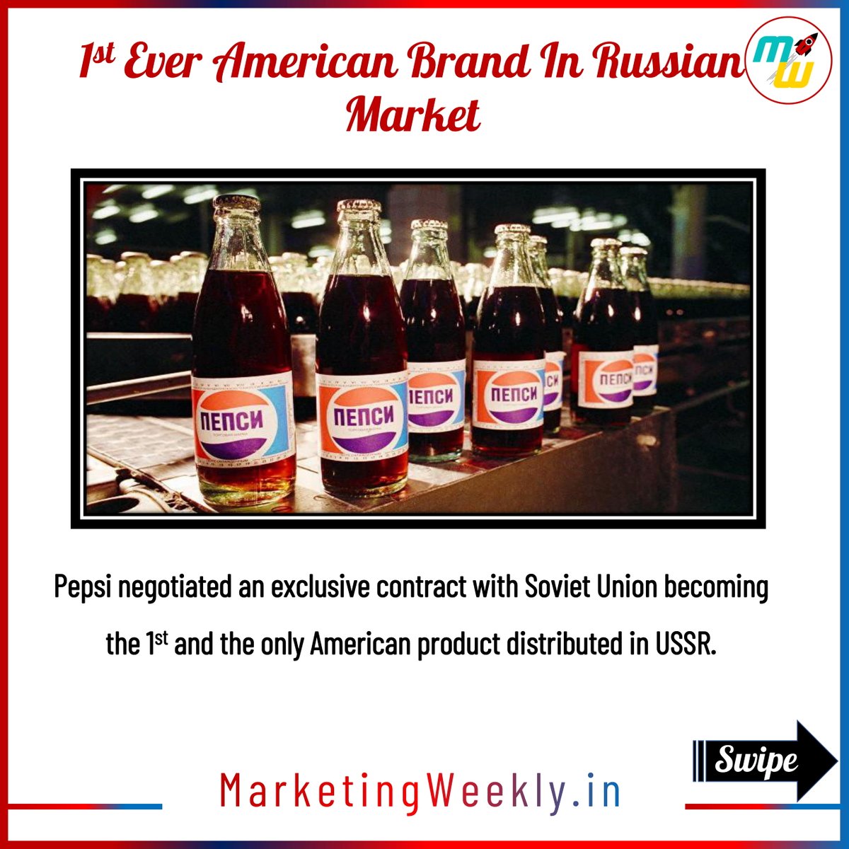 MW_shorts's tweet photo. Do you like your preferred soft drink so much that you would sacrifice military arsenal for it?
Sounds crazy?😳
USSR didn’t think so!
@pepsi was once the world's 6th largest naval military!

#pepsi #InternationalPeaceDay #naval #marketing #Military 
#Brandweek #mondaythoughts https://t.co/LhkPddDTG1