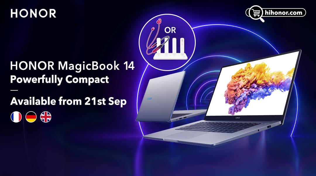Honorglobal's tweet photo. Fast. Strong. Big. Reliable. How can the #HONORMagicabook14 be all that but still #PowerfullyCompact? Click now to find out!
UK👉: https://t.co/XZCWoCTUY2
FR👉: https://t.co/iEu8GJJtzK
DE👉: https://t.co/ShnhESyB5Y https://t.co/ay1EJmdMua