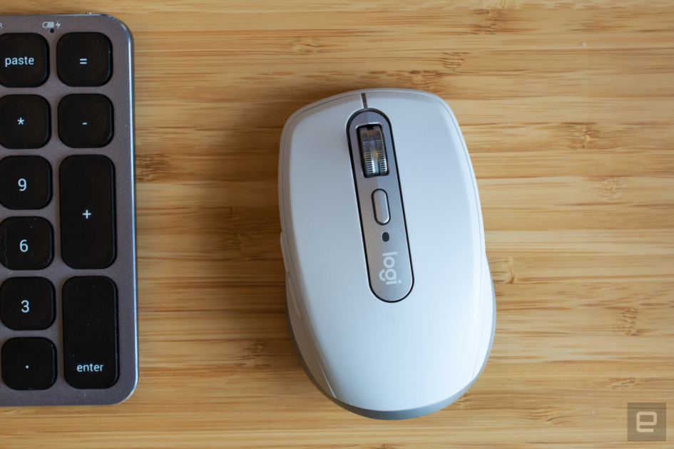 Logitech’s new MX Anywhere 3 mouse has buttons to control Zoom calls