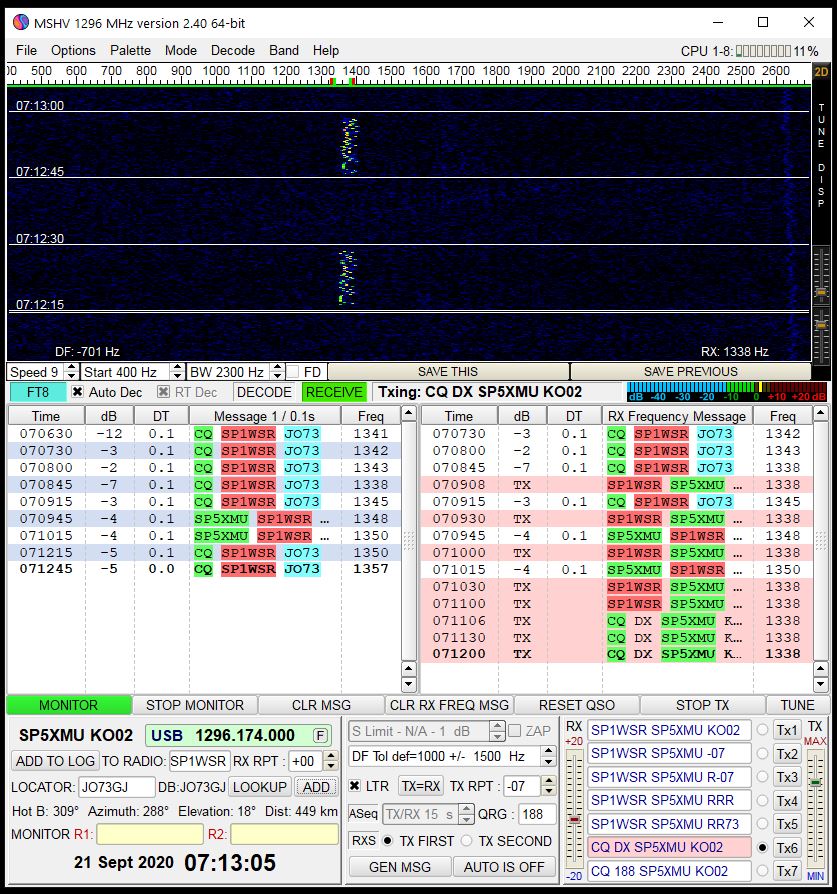 Tom SP5XMU / SN5R 🇵🇱 (@sp5xmu) on Twitter photo Just worked #SP1WSR in JO73 on #1296MHz #GHz_bands running #ICOM #IC9700 and Gemini23 from <a href="/DxShop/">Roger Banks</a> + 55 Element #F9FT also hrd DF5VAE in JO64RK Just worked #SP1WSR in JO73 on #1296MHz #GHz_bands running #ICOM #IC9700 and Gemini23 from <a href="/DxShop/">Roger Banks</a> + 55 Element #F9FT also hrd DF5VAE in JO64RK