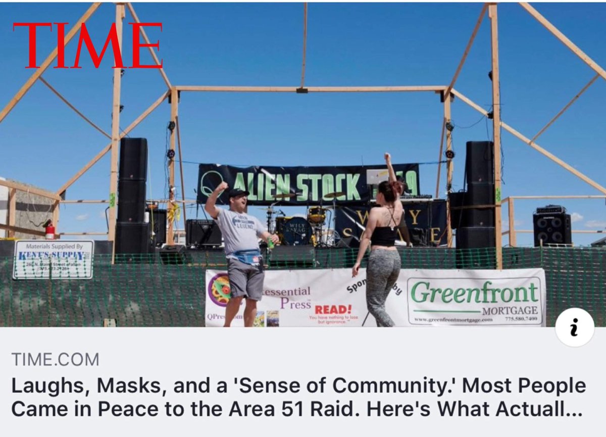 One year ago we raided Area 51, DJ’d a music festival in the middle of the desert, and made it onto the cover of <a href="/TIME/">TIME</a> 
-
-
-
#area51 #raidarea51 #alienstock #theycantstopallofus