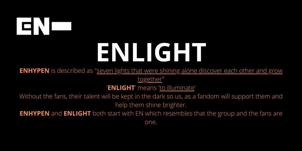 [ #ENHYPEN FAN CLUB NAME SUBMISSIONS THREAD]Here are 4 of the names you guys submitted to our tracker!HiLiteenhylenENJOYENLIGHT @ENHYPEN @ENHYPEN_members #엔하이픈 #ENHYPEN_FandomName