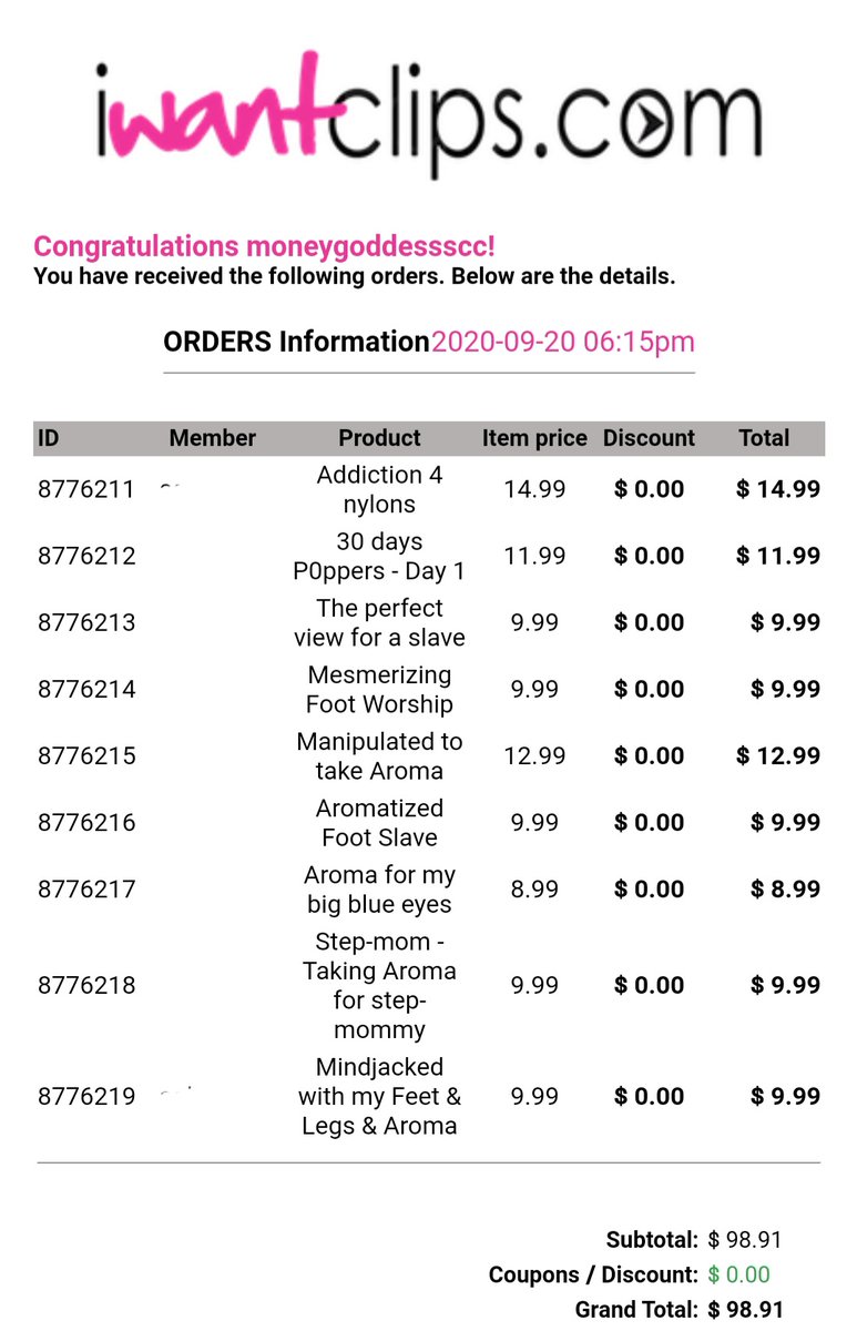 MoneyGoddesssCC's tweet photo. Binge on my videos and stroke that cock non stop for your Goddess @iWantClips 

#dominatrix #hypnose #poppers #onlineclips #buyclips #fetish #nylons #footfetish #legs #fetishclips https://t.co/ADolH2WRUu