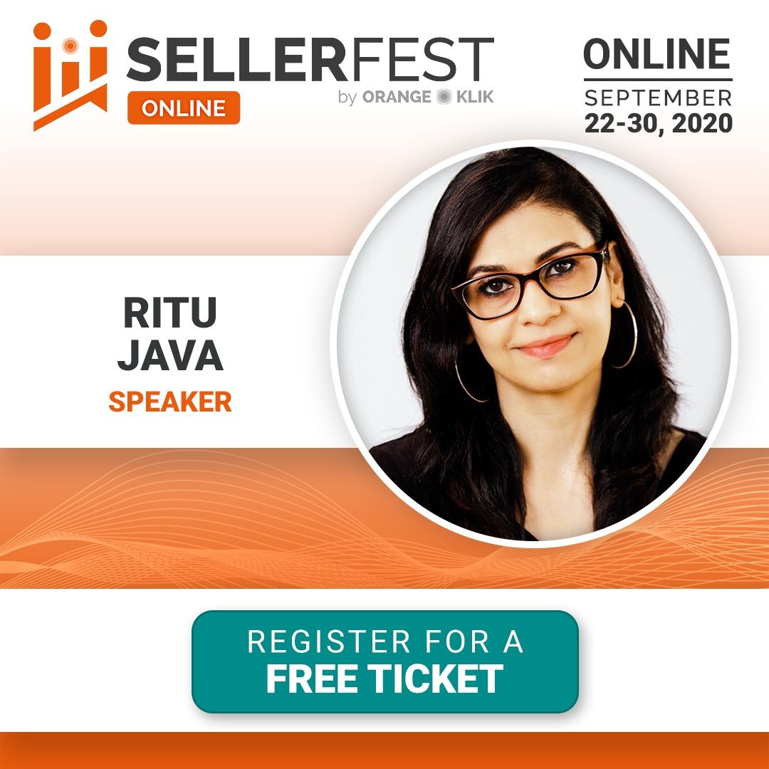 Come join us at the Seller Fest Online 2020 - happening in 2 days!

With our very own Ritu Java from PPC Ninja and 45+ other amazing speakers, you'll surely be a step ahead of the game.

Don't miss this huge event! Sign up now: buff.ly/3icYpnn
#SFO2020 #SellerFest #SFO