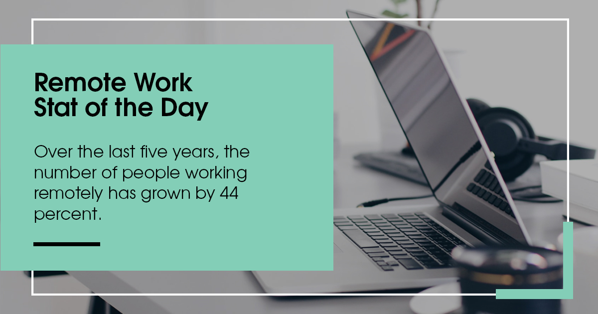 offsourced's tweet photo. #RemoteWork #StatoftheDay
Over the last five years, the number of people #workingremotely has grown by 44 percent. https://t.co/HYdFdQ09Nn
