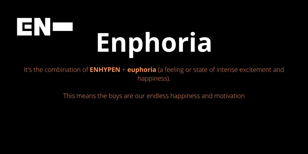 [ #ENHYPEN FAN CLUB NAME SUBMISSIONS THREAD]Here are 4 of the names you guys submitted to our tracker!EnphoriaENPILLARENroraENSHA / ESHA @ENHYPEN @ENHYPEN_members #엔하이픈 #ENHYPEN_FandomName