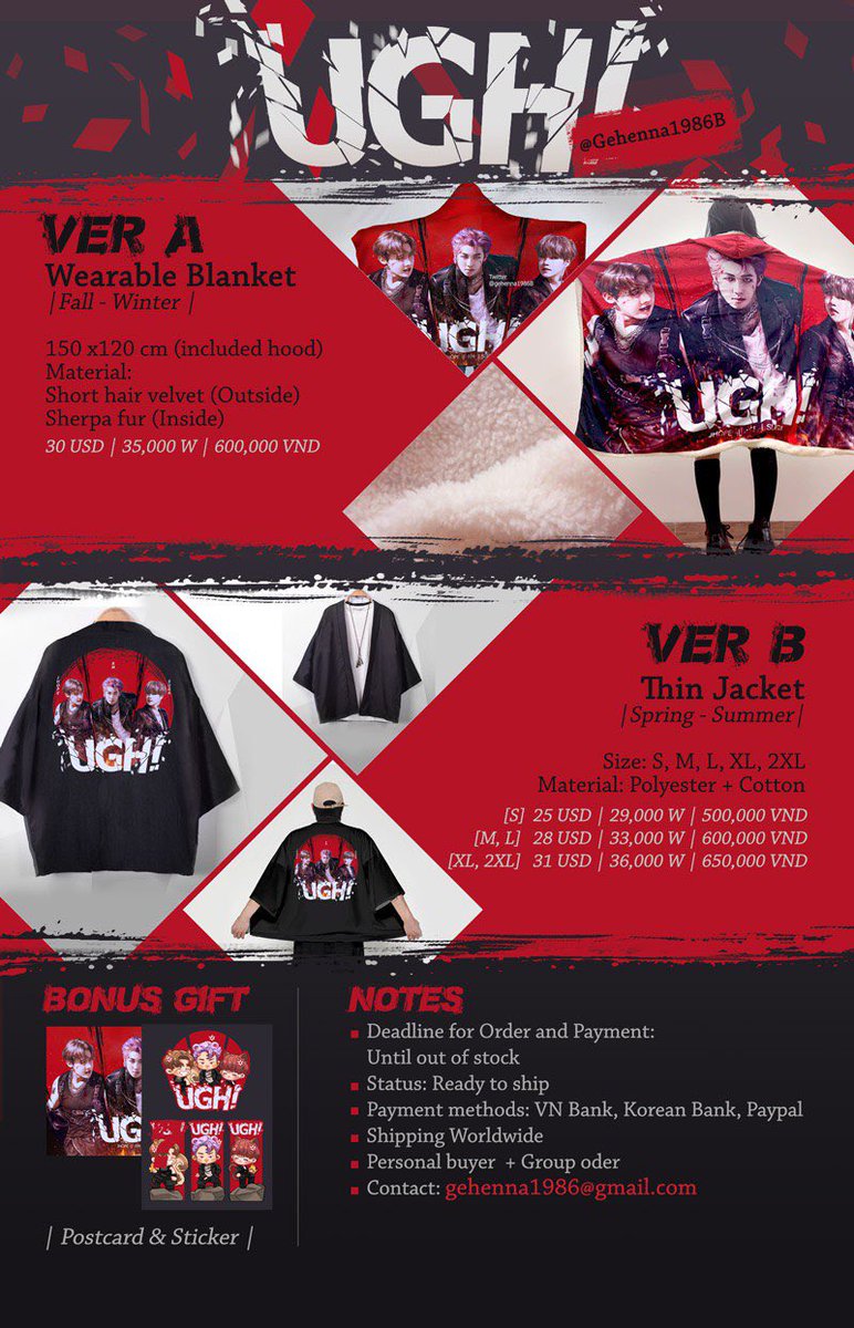 [BruneiGO 🇧🇳] for BTS Fantastic Beasts & UGH outerwear instock sale by @Gehenna1986B ✨
📅 Closing date: 2 Oct 2020
📝 Order forms -
BTS FB: forms.gle/UX2YJLodvuxGRr…
BTS UGH: forms.gle/aczQBAxg3drEDT…

Prices in BND can be found inside the form 😁
#redsandpeachesGO