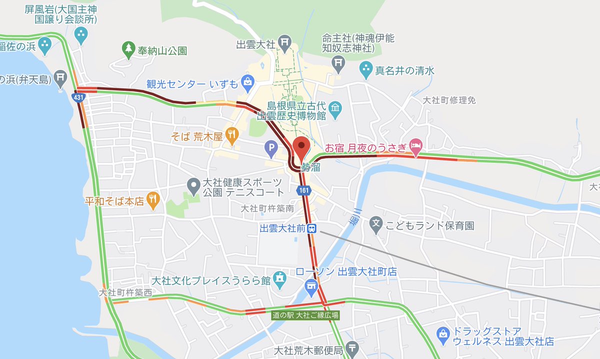 ライブカメラ検索マップ 09 21 12 30ごろの出雲大社の周辺の渋滞状況 周辺道路は渋滞しています 渋滞情報 道路情報 渋滞情報マップ T Co Txowtogcpo ライブカメラ検索マップ 09 21 12 30ごろの出雲大社の周辺の渋滞状況 周辺道路は渋滞しています 渋滞情報 道路情報 渋滞情報マップ T Co Txowtogcpo