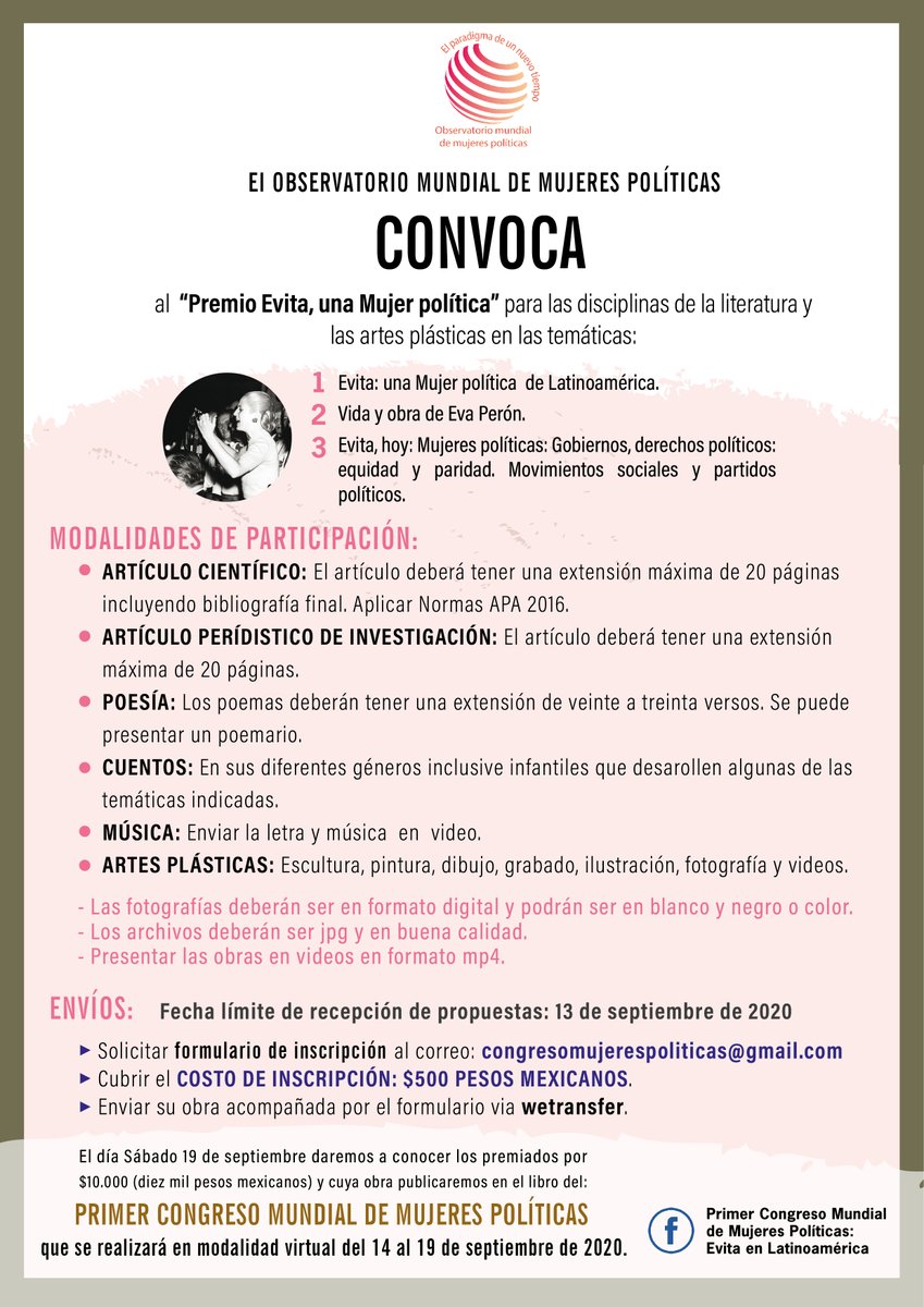 CongresoMujerP's tweet photo. #Convocatoria https://t.co/LCTYnSaU1l