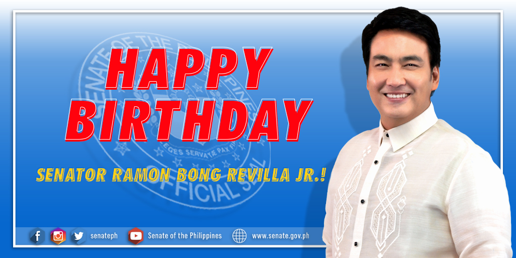 Happy Birthday, Senator Ramon Bong Revilla, Jr.! 
