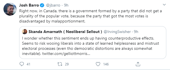 "What if disenfranchising millions of Americans is better than it looks, and you're overreacting"