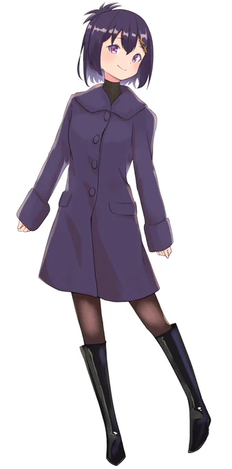 【お題箱】ヴィーネの冬私服(タイツとロングブーツあり) 