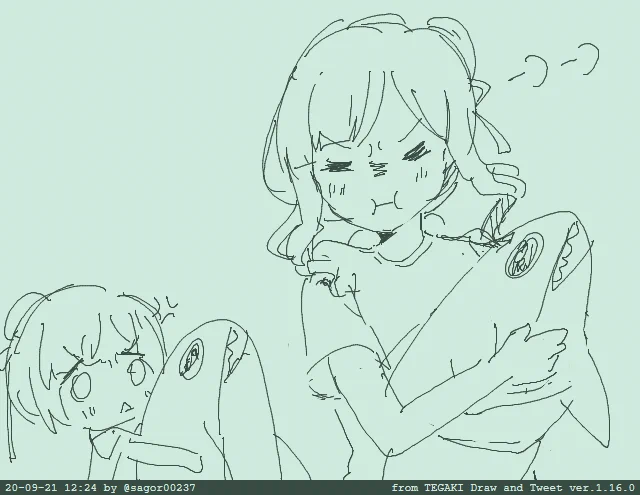 ご飯前落書き #tegaki_dt 