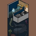 水風呂のタイルが黒っぽくて足元の深さが分からないと、「こんな妄想をしてしまう」この感覚わかる人いる？