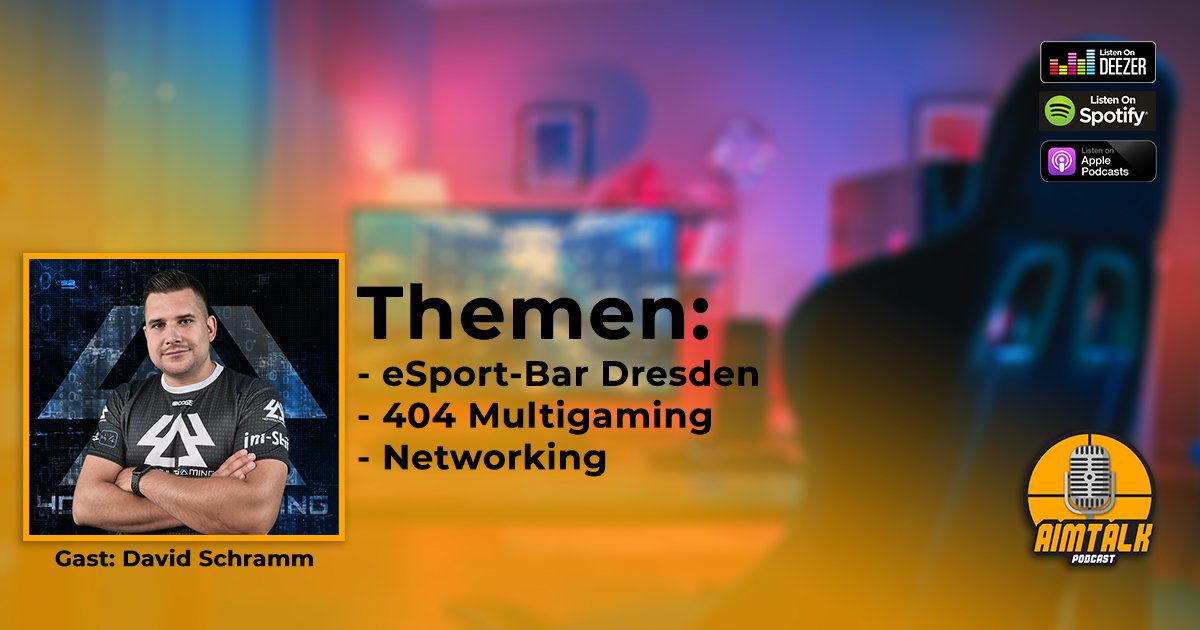 BelievingTimo's tweet photo. Für die zweite Folge von aimTalk haben wir mit @404_Fenriz  gesprochen, seines Zeichens Geschäftsführer der LEVEL 44 GmbH und Vorsitzender des @404_Multigaming. 

Viel Spaß beim Reinhören! 

https://t.co/rmtZbQ5YTT 

#esports #esport #gaming #podcast #dresden #esbd #osten https://t.co/wqp496XURl
