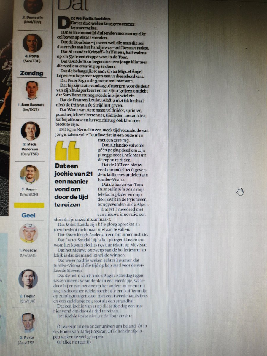 Heerlijke column van Thijs Zonneveld.