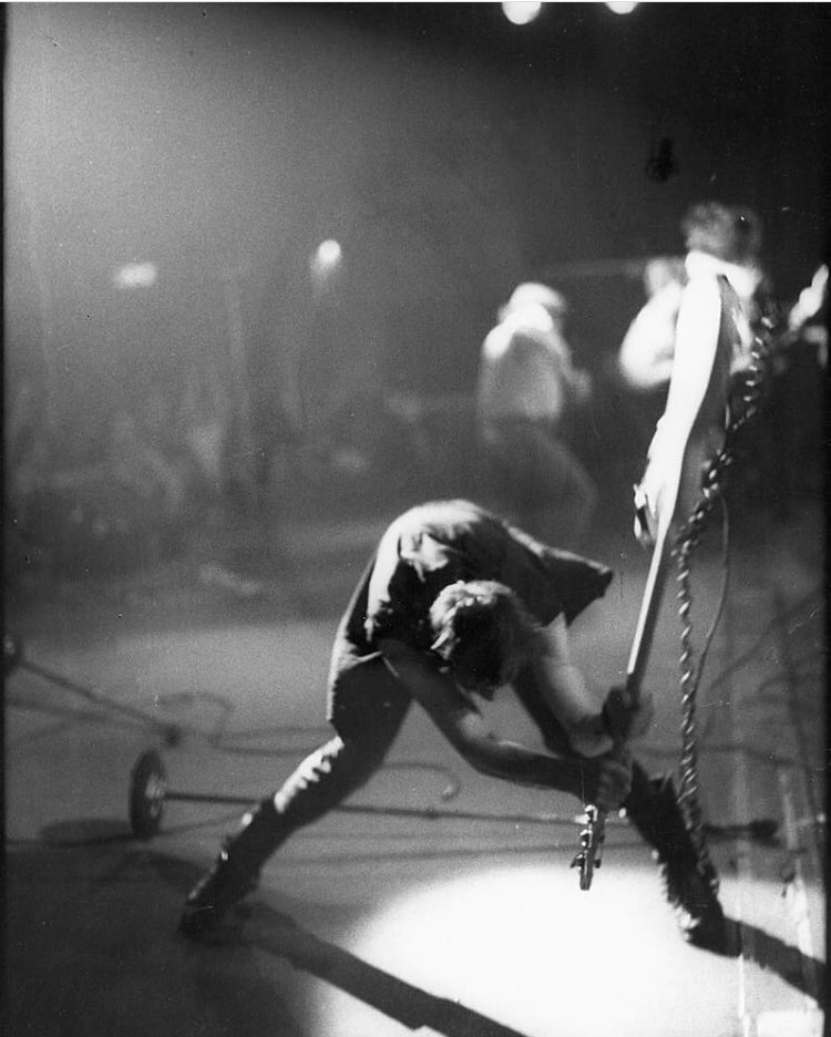 tmorello's tweet photo. 41 years ago this photo of The Clash was taken by Penny Smith. She thought it was too out of focus to be used for the cover of London Calling. History suggests she might have been mistaken. https://t.co/8A3vT5YqzZ