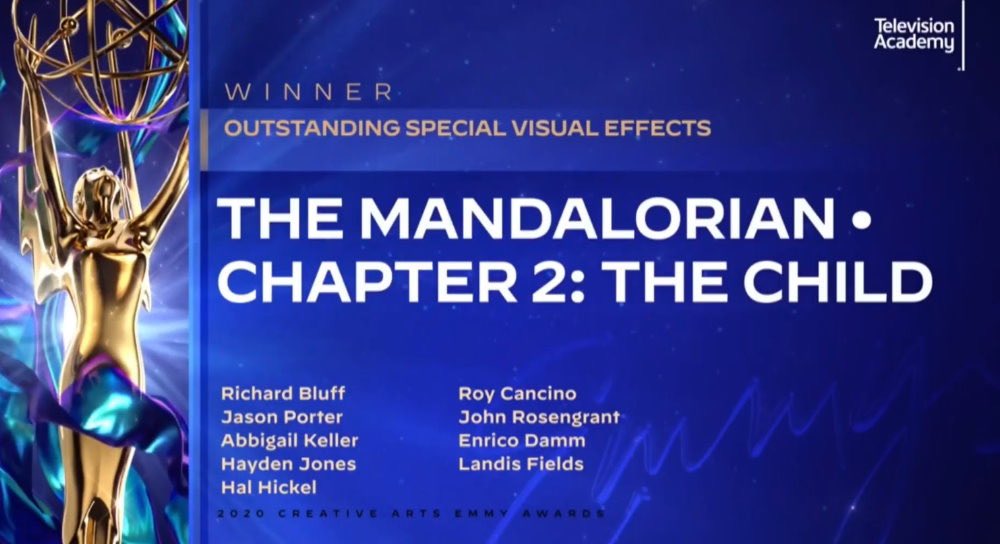 So proud of the incredible work from everyone involved.  #emmys #themandalorian  #disneyplus  #lucasfilm  #ilm  #starwars