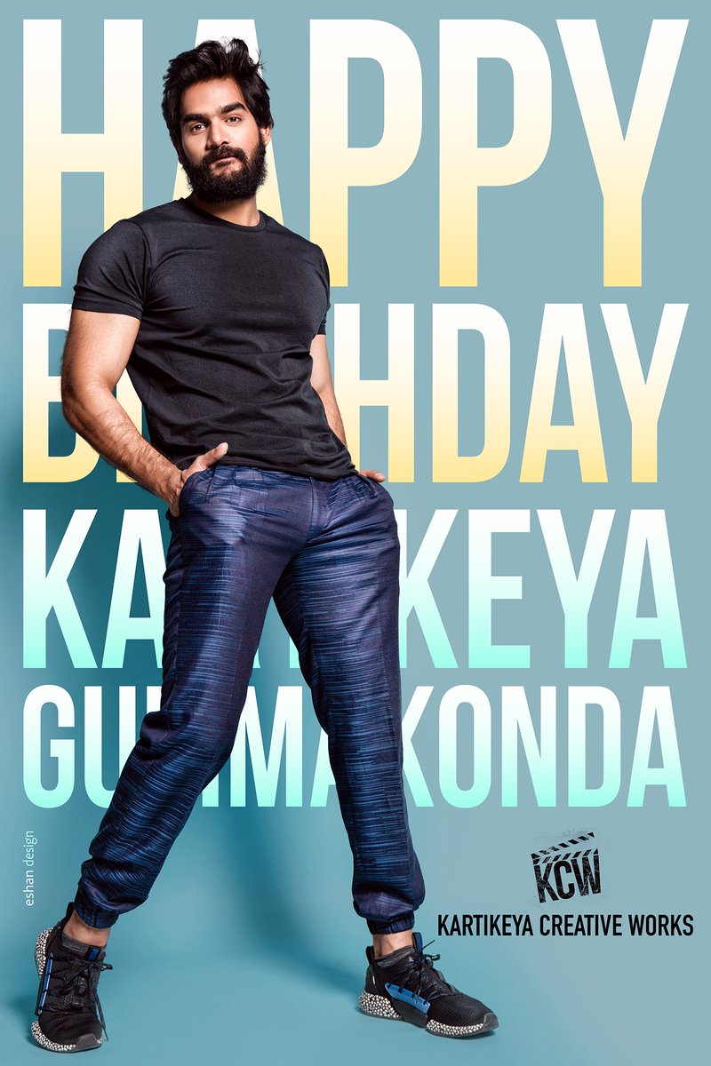Wishing our Very own @ActorKartikeya a Happiest Birthday🥳. Wish you all the Success ahead. May the Almighty bless your coming journey as always! #KartikeyaGummakonda #HBDKartikeya ❤️