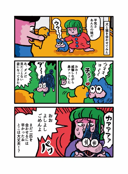 犬と猫が初めて顔を合わせた日の漫画を描きました
https://t.co/VfIMNP5r50 