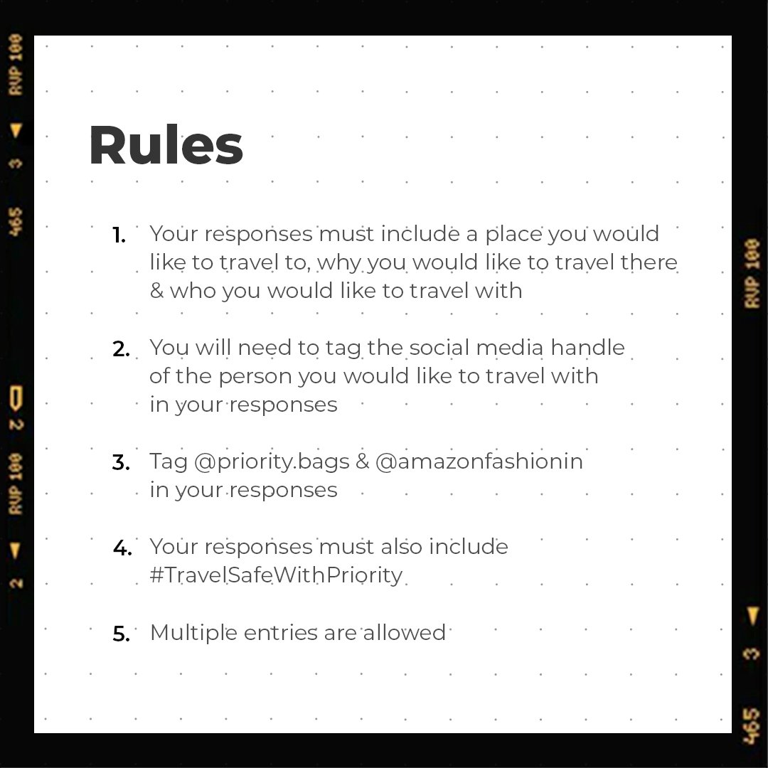 AmazonFashionIn's tweet photo. #ContestAlert: Participate in this fun contest & stand a chance win anti-viral/anti-bacterial coated backpacks from #PriorityBags so that you can be a little bit safer when you step out!
https://t.co/Wi9WgCEcZj
#Contest #Travelsafewithpriority #AmazonFashion #HarPalFashionable https://t.co/VYAcuVREvV