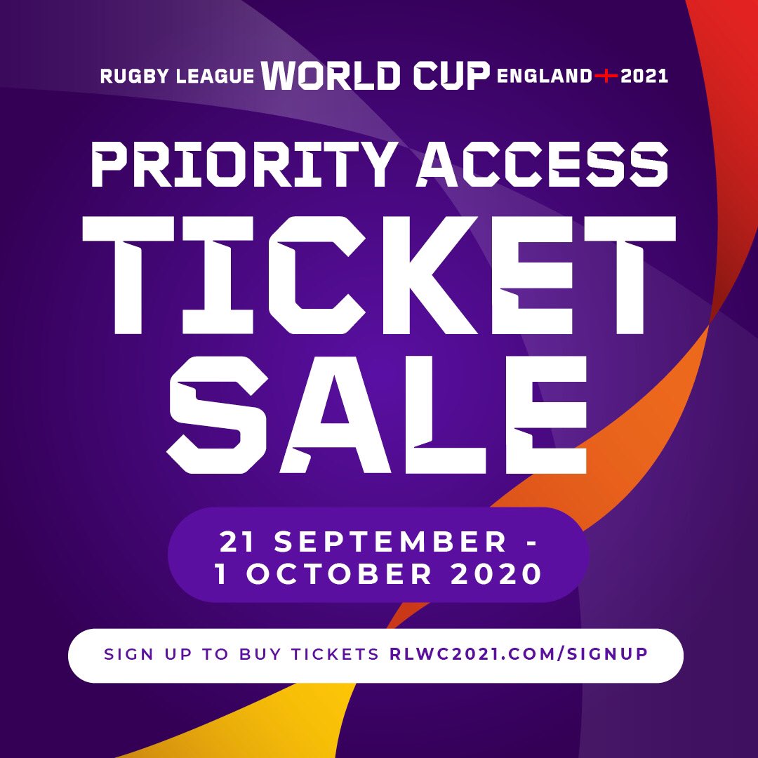 Today @RLWC2021 are on sale. Despite the uncertainty caused by the pandemic we have reached another milestone. We have put in place 100% refunds should the event not proceed as we anticipate. In an environment of bad news let’s look forward to being together &amp; creating memories.