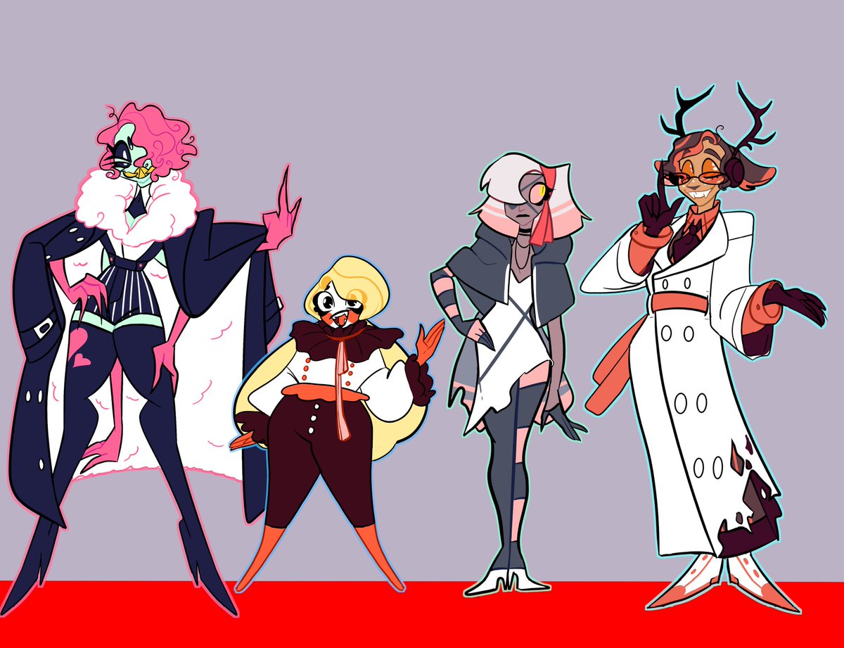 after a million years i finally got around to finalizing some hazbin redesigns... was a really fun practice >:3c (comparisons, notes, n alts in replies)  #HazbinHotel  #HazbinHotelfanart  #HazbinHotelRedesign