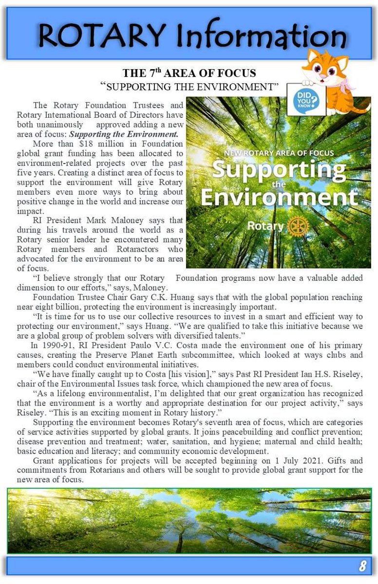 LakeshoreRizal's tweet photo. Since then, RC Lakeshore Rizal supports project that would take care for the environment. Now that it is included in the Rotary's Area of Focus, we commit to do projects and activities that is ECO-FRIENDLY and will SAVE our MOTHER EARTH
#RotaryTransforms
#RotaryOpensOpportunities https://t.co/yV44quI5CF