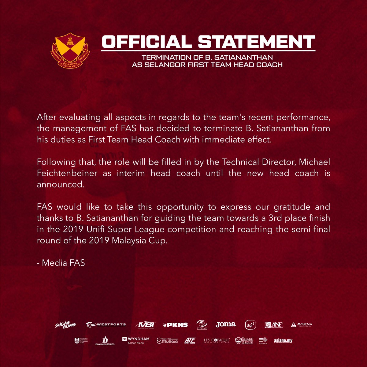Selangor FC tweet media